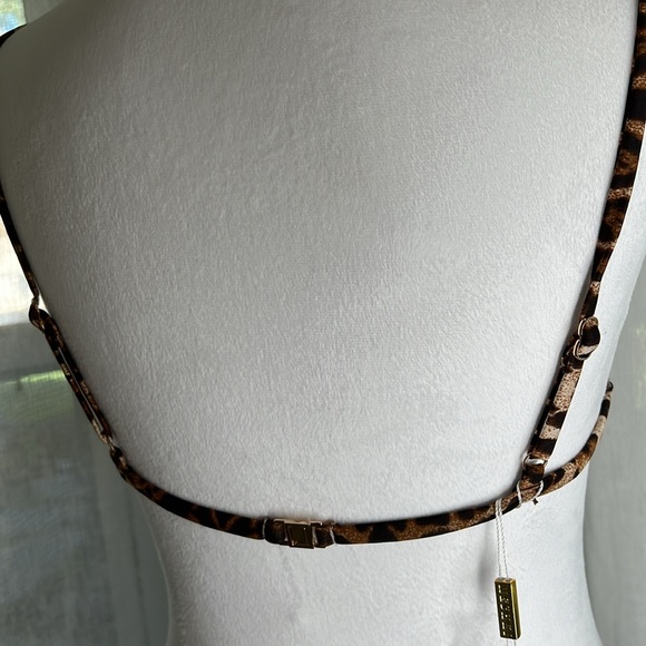 Khloe crop bikini top size medium leopard - Picture 2 of 4